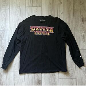 Stranger Things Black Long Sleeve Shirt